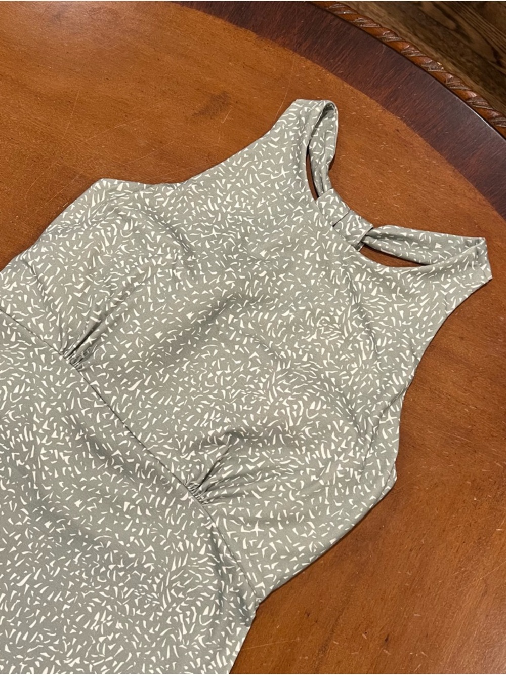 Prana Women's Jewel Lake Summer Dress Green Juniper Sharkstooth Small Strappy - Picture 5 of 16